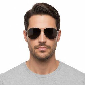 New Cartier C Decor Grey Pilot Men's Sunglasses CT0364S 001 59 CT0364S 001 59  M